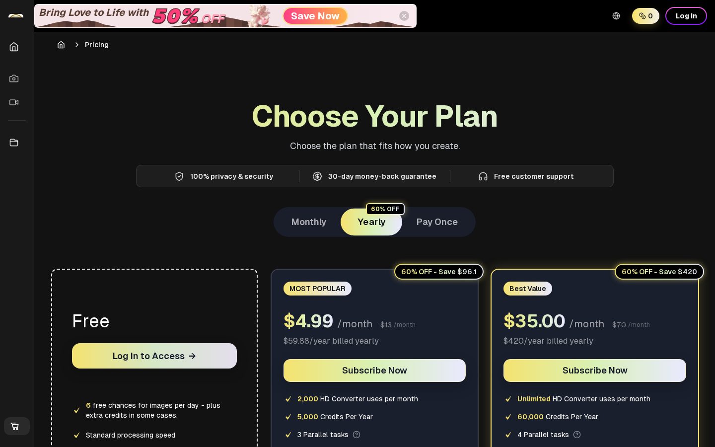 HD Image Converter Pricing