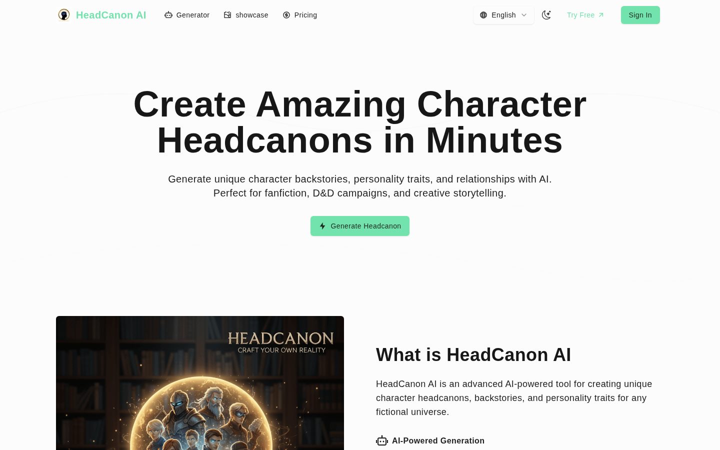 headcanonai Homepage