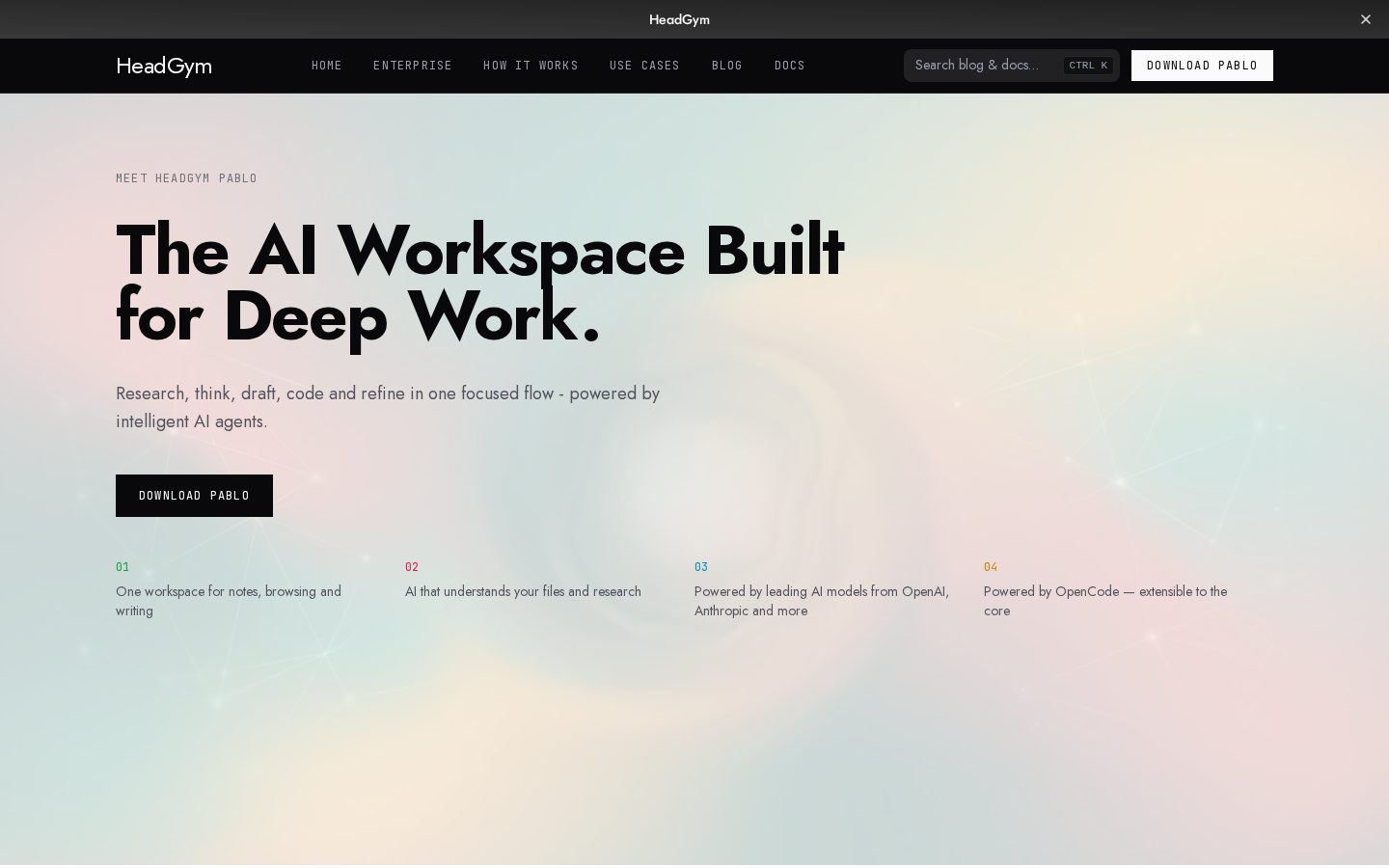 HeadGym Homepage