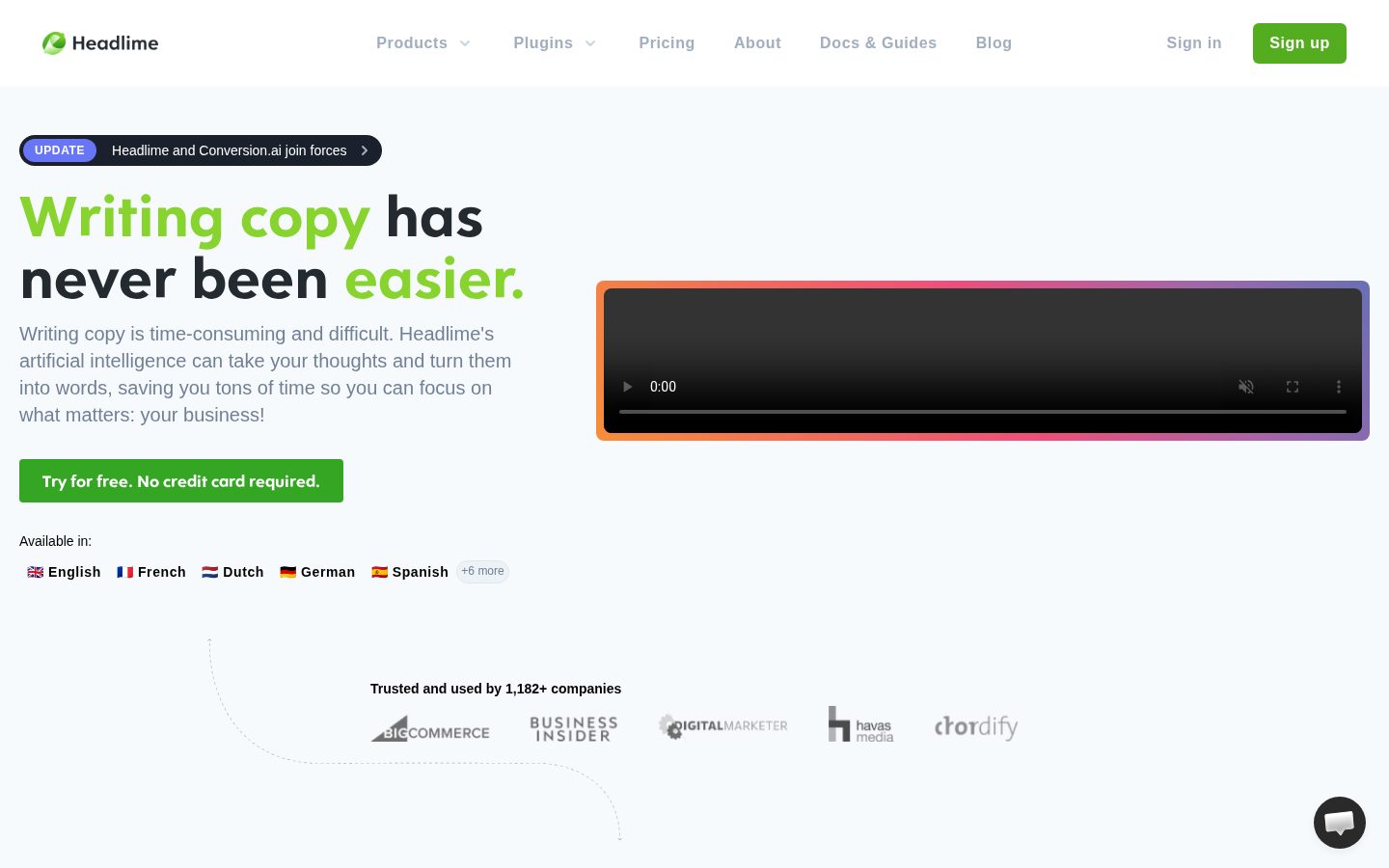 Headlime Templates Homepage