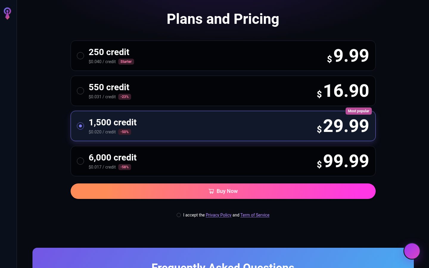 HeadshotMaster(No-sign-up) Pricing