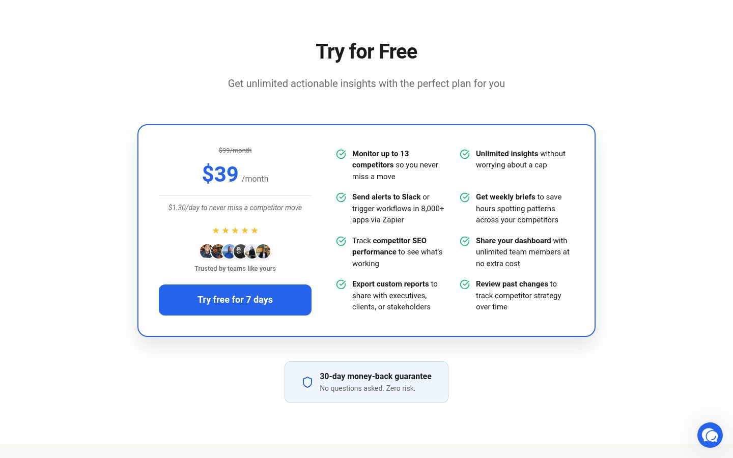 HeadsUp Pricing