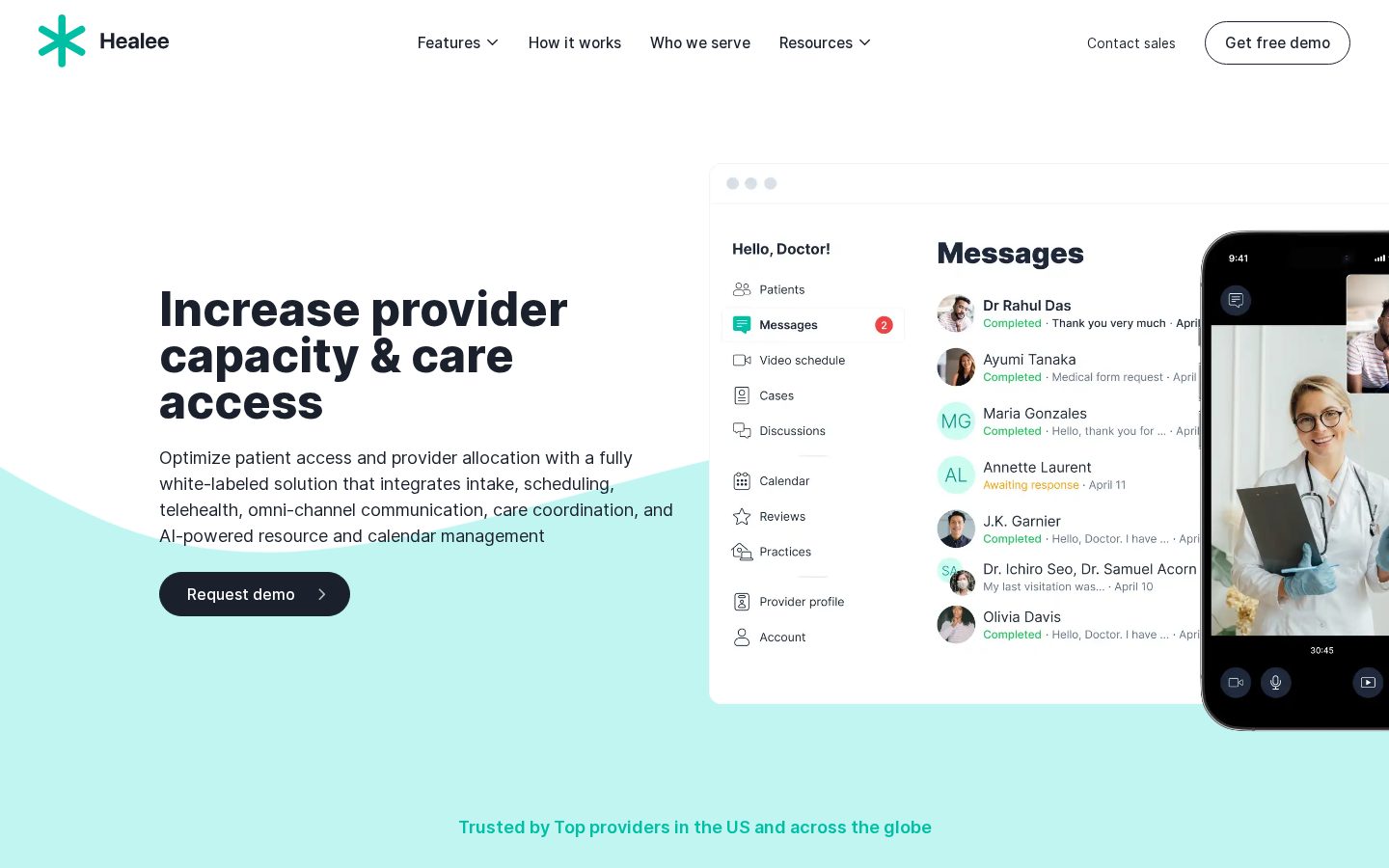 Healee Homepage