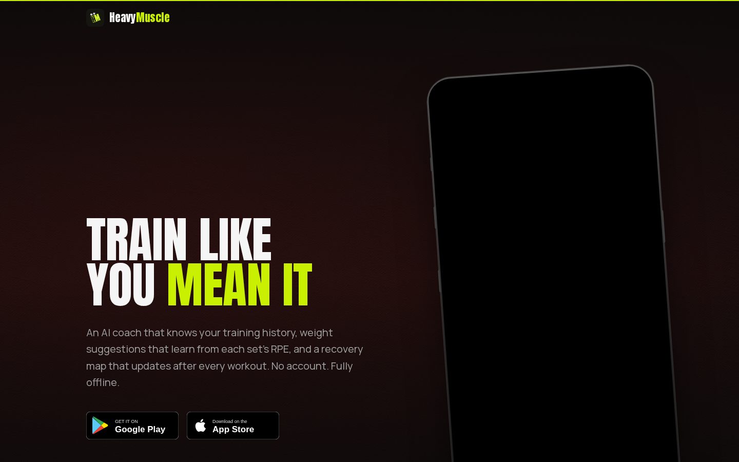 HeavyMuscle Homepage
