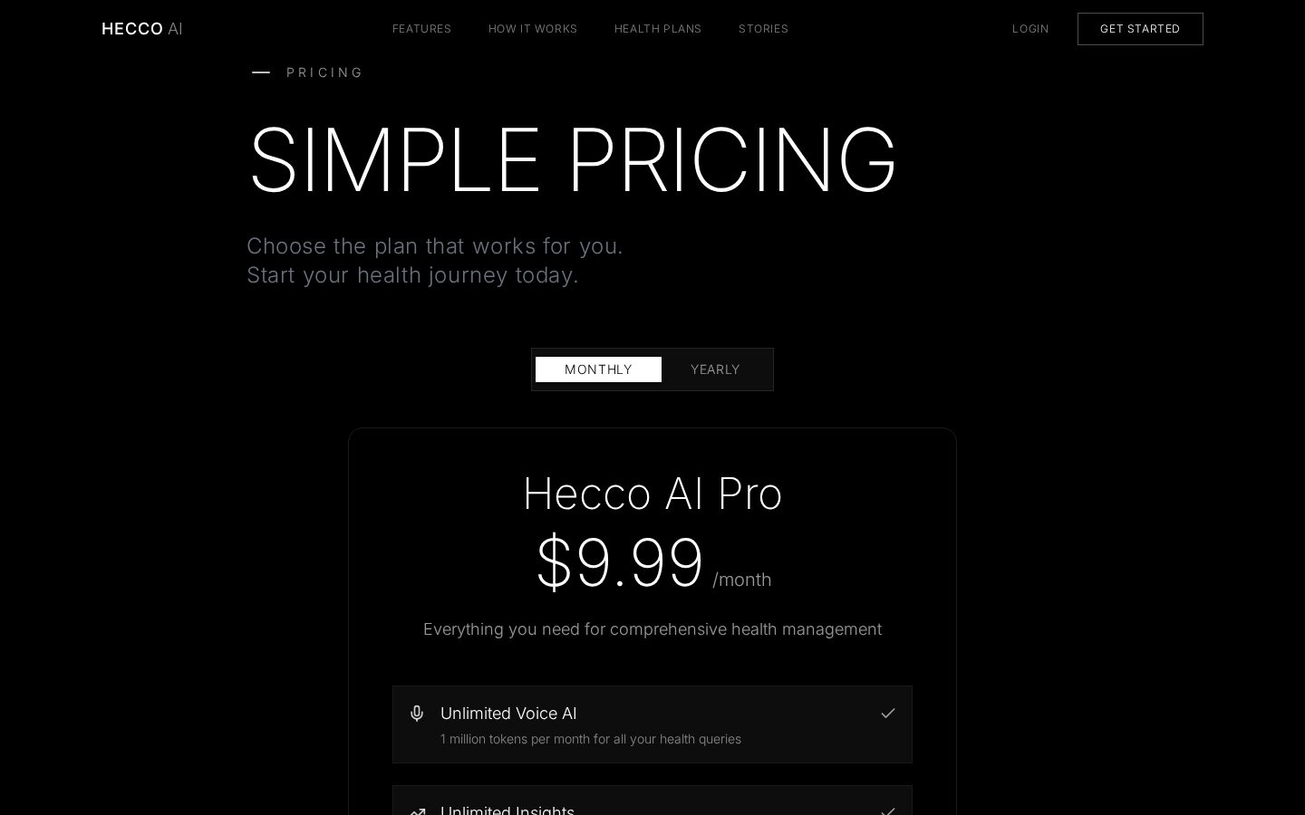 Hecco AI Pricing
