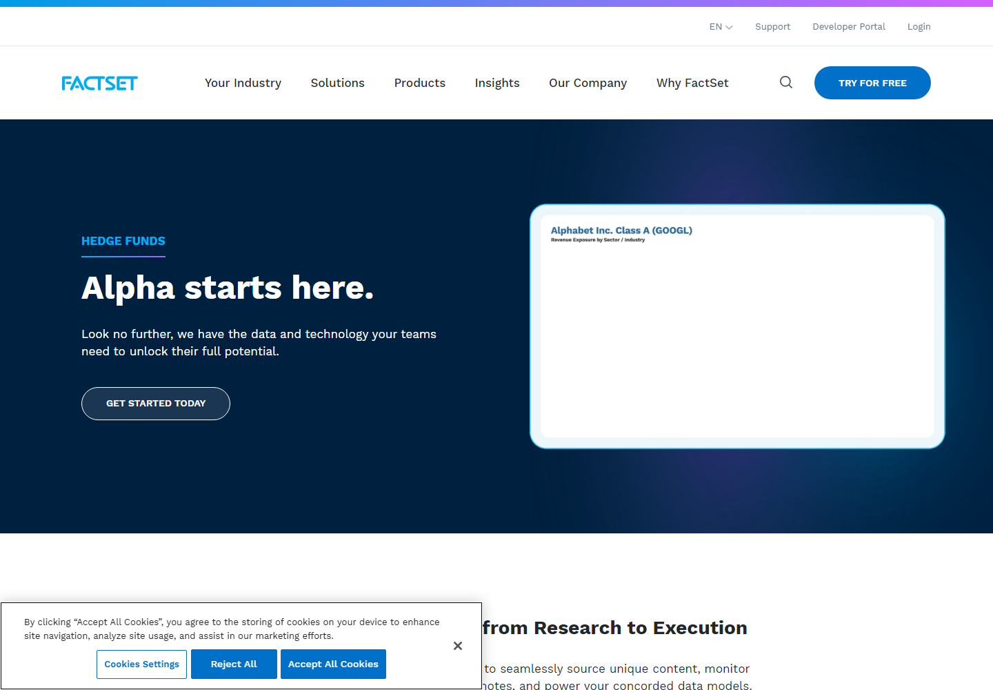Hedge Fund Solutions homepage