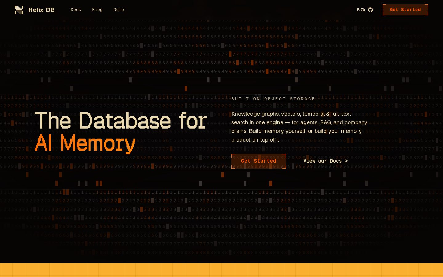 HelixDB Homepage