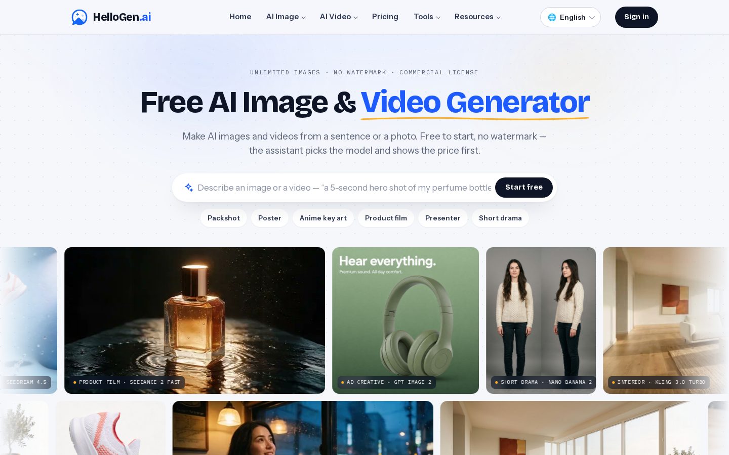 HelloGen Homepage