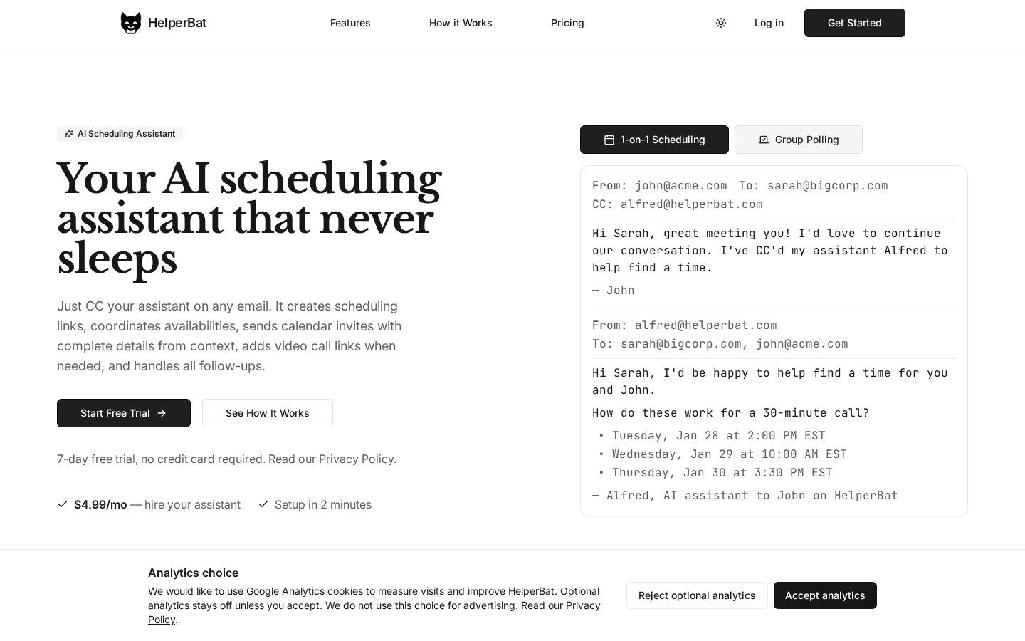 HelperBat Homepage