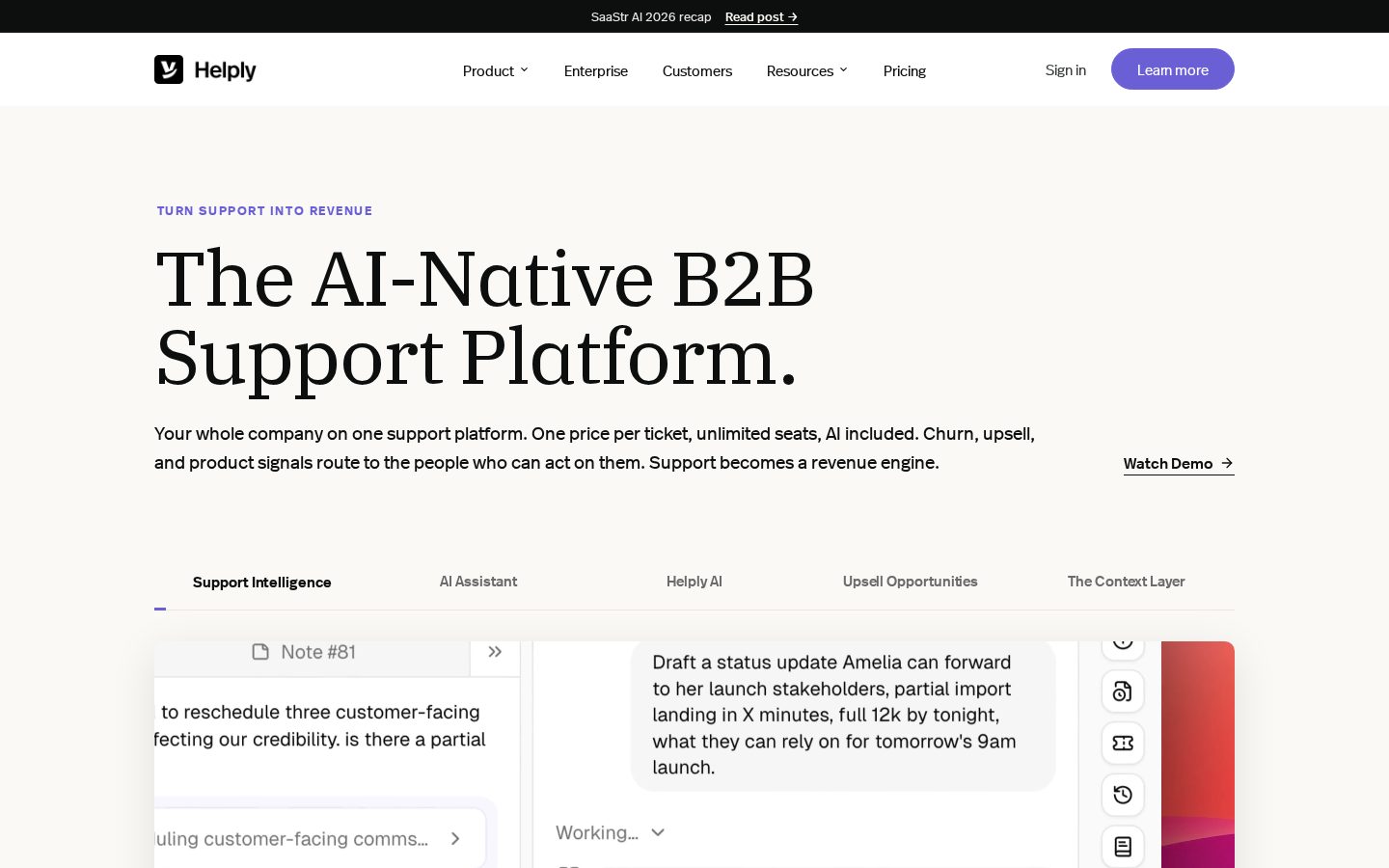 Helply Homepage