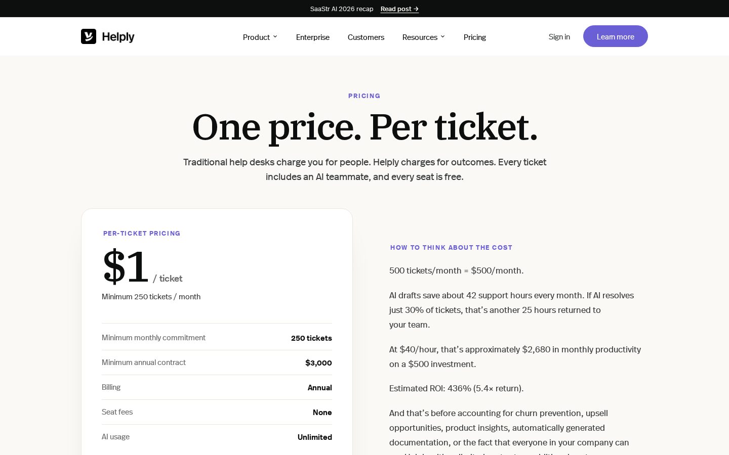 Helply Pricing