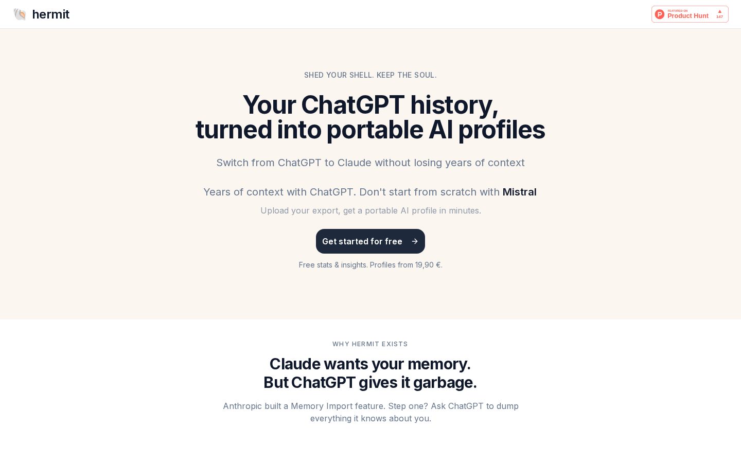 Hermit Homepage