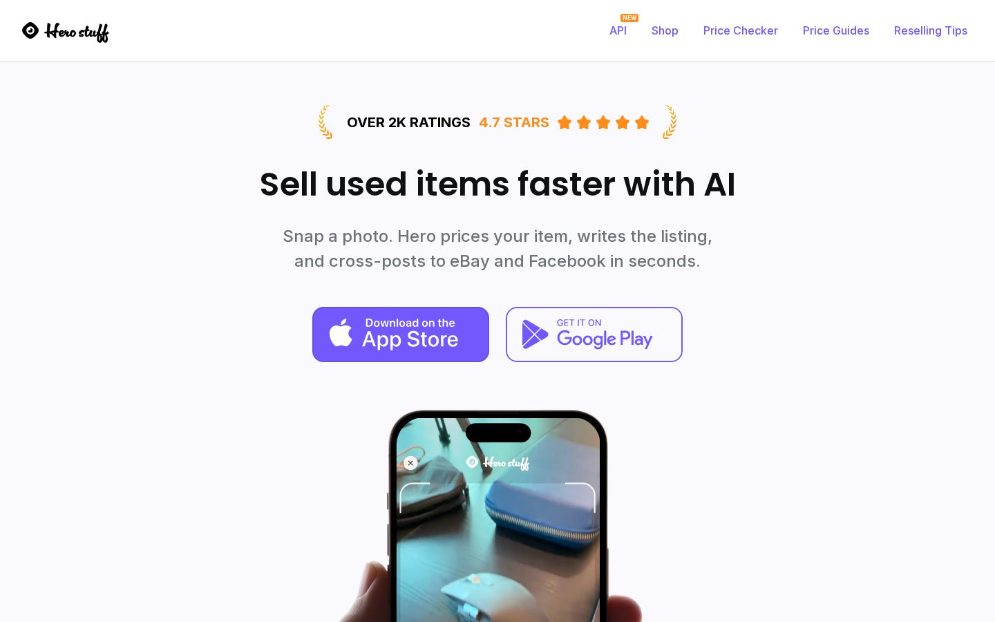 Hero Stuff Homepage