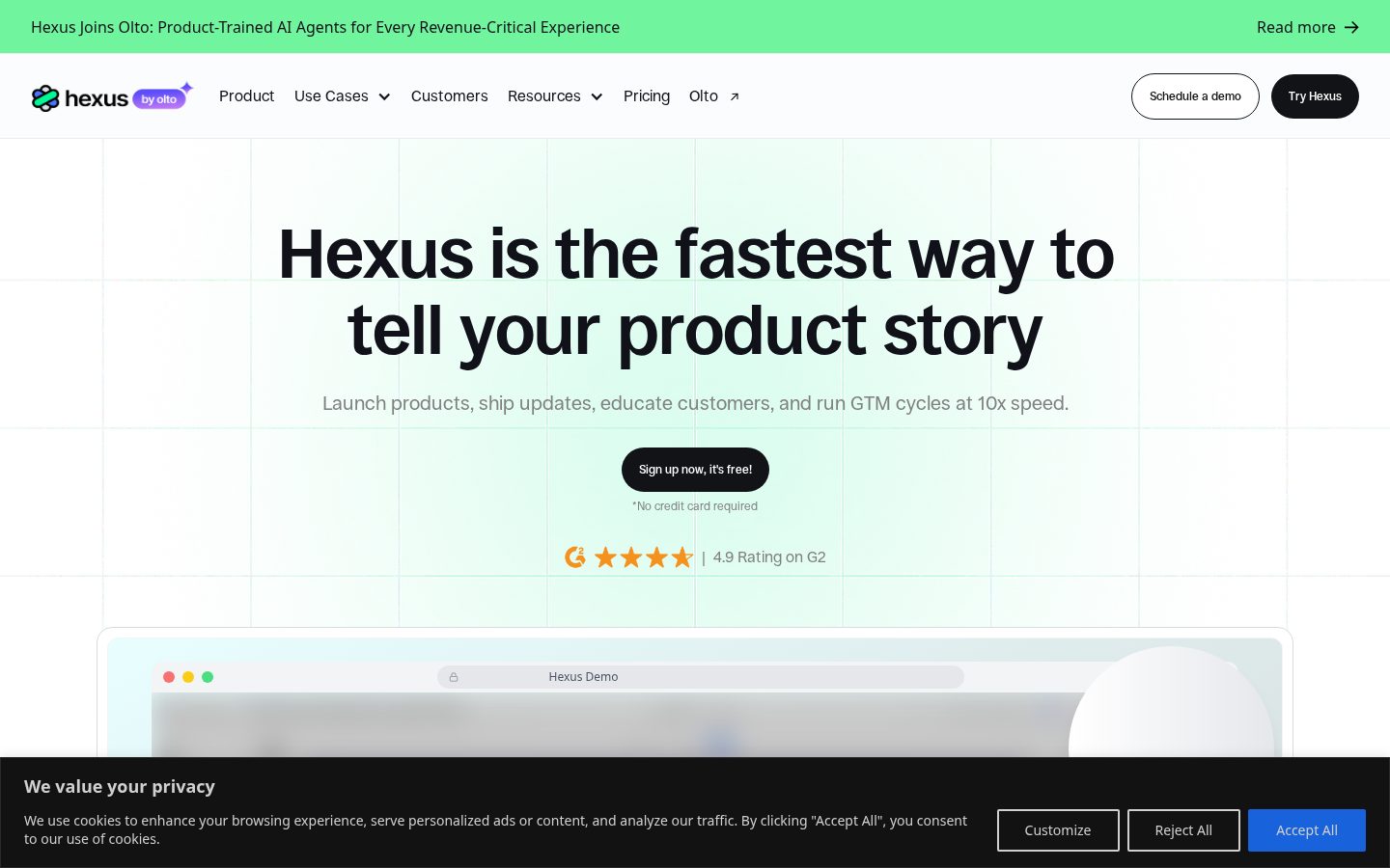 Hexus Homepage