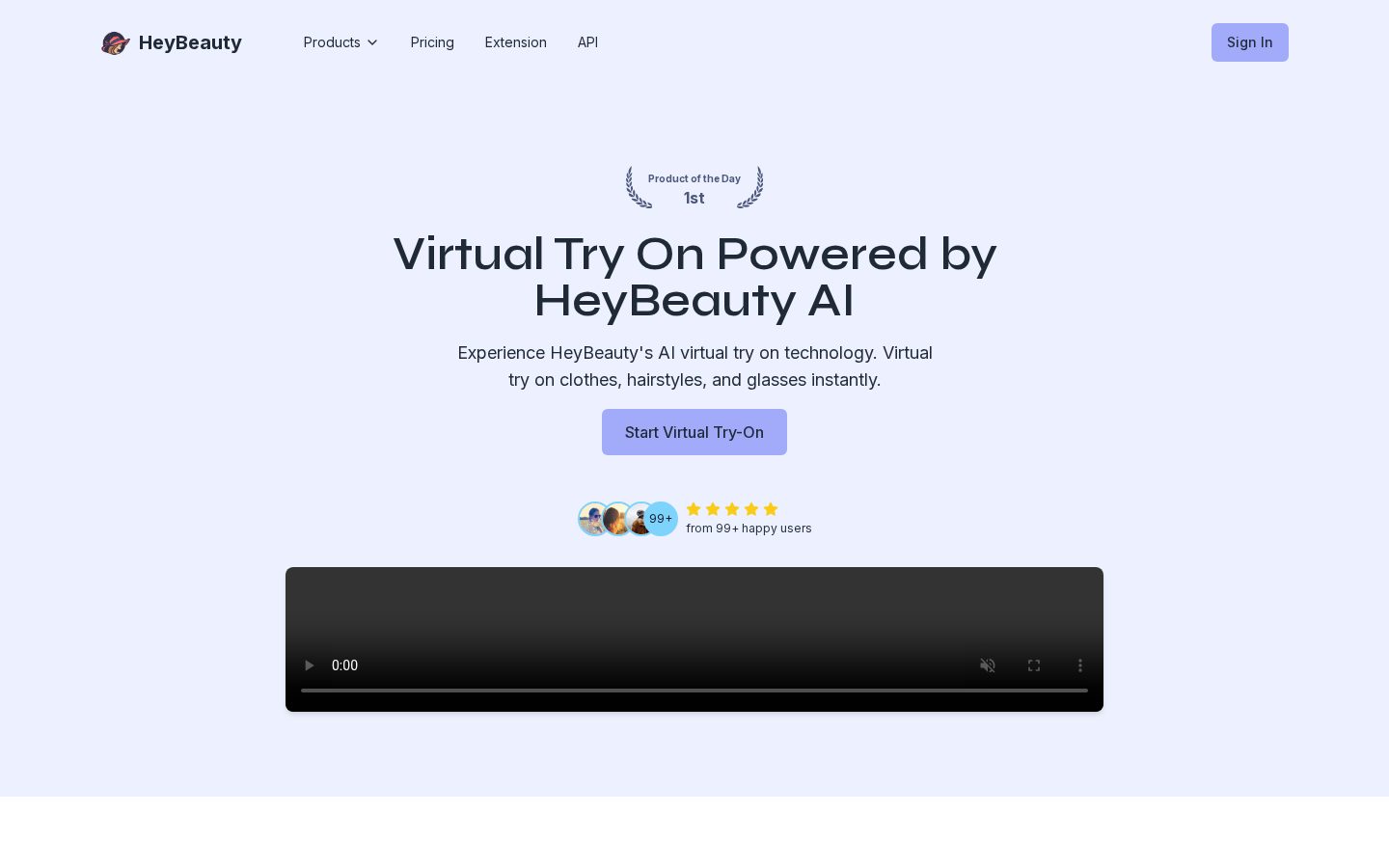 HeyBeauty Homepage