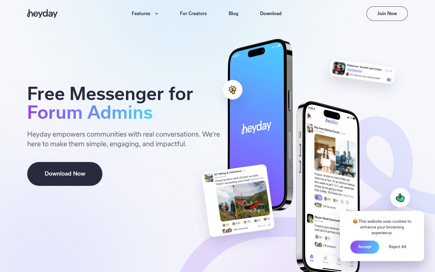 Heyday Homepage