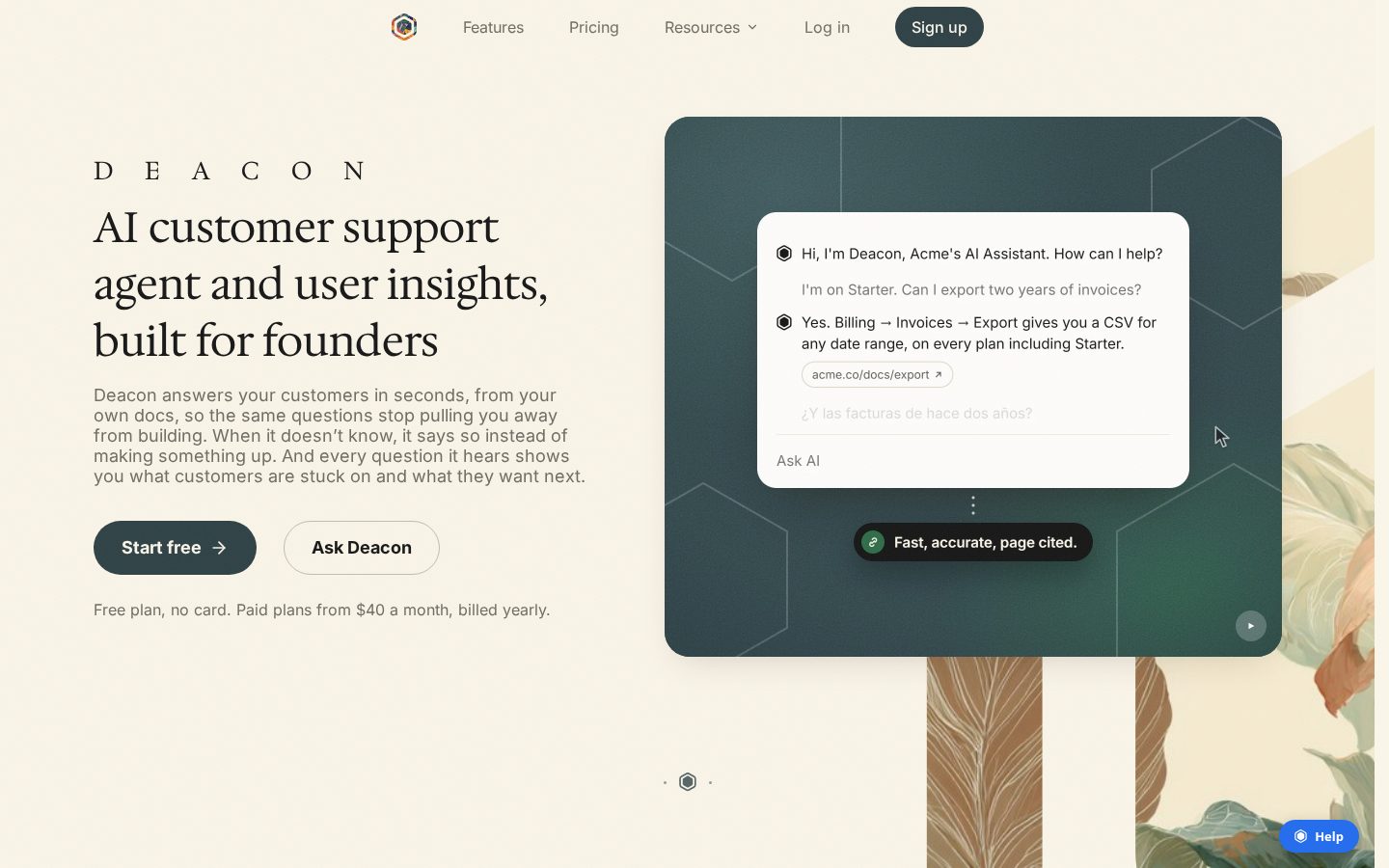 HeyDeacon Homepage