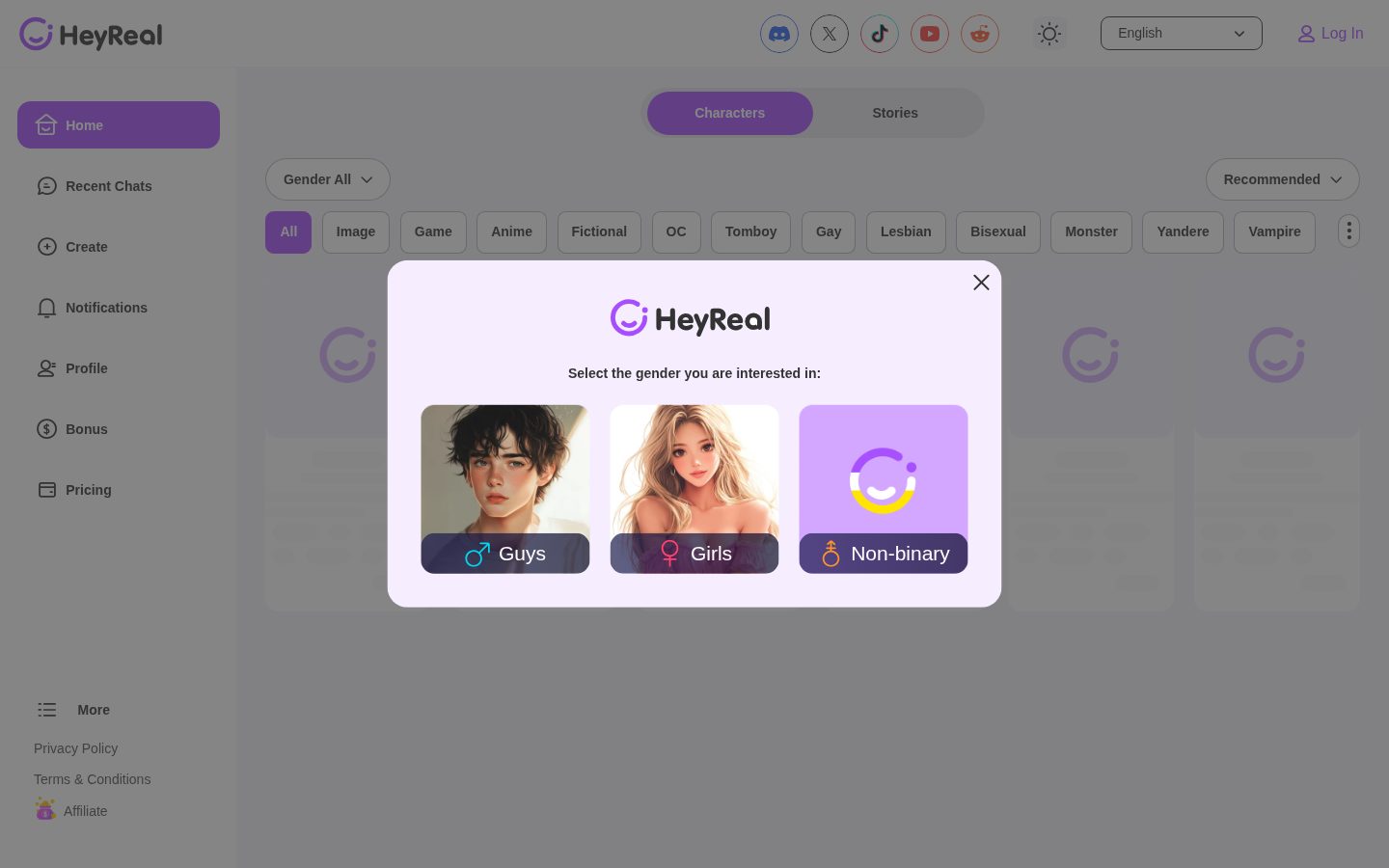 HeyReal AI Homepage