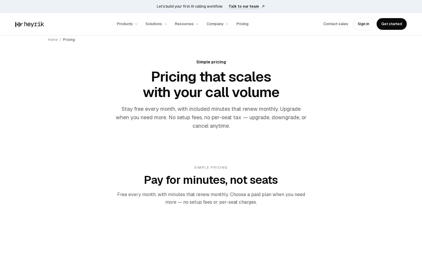HeyRik Pricing