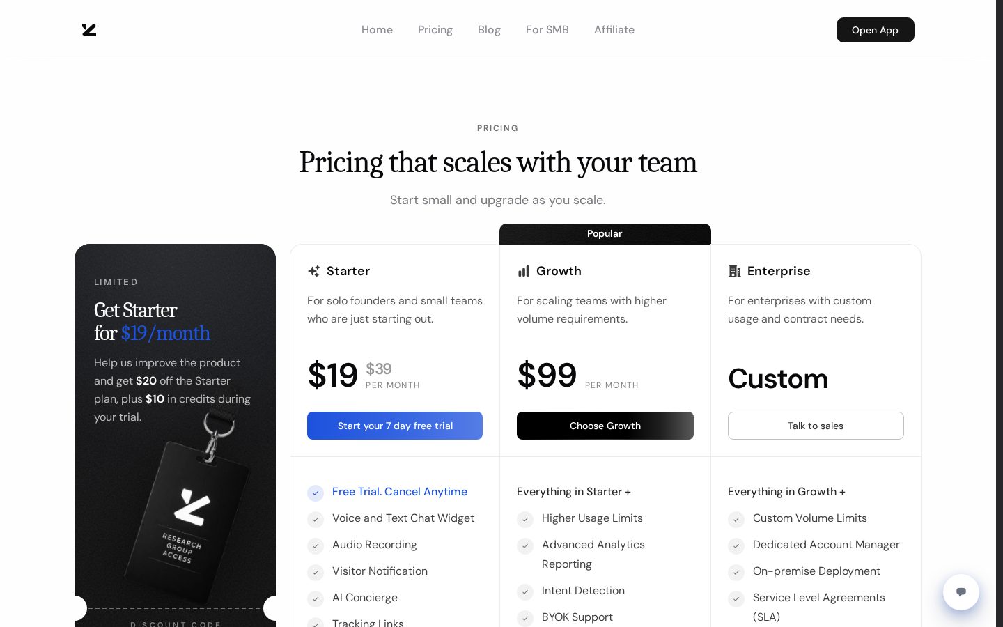 HeyZinc Pricing