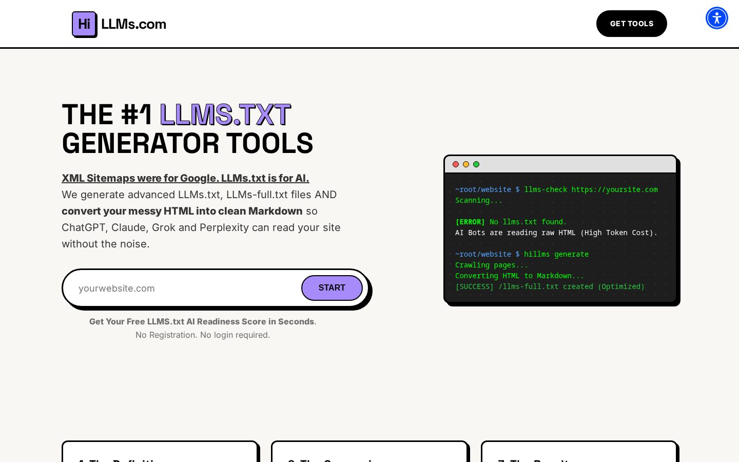 Hi LLMs Homepage