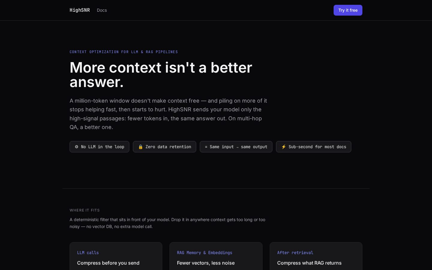 HighSNR Homepage