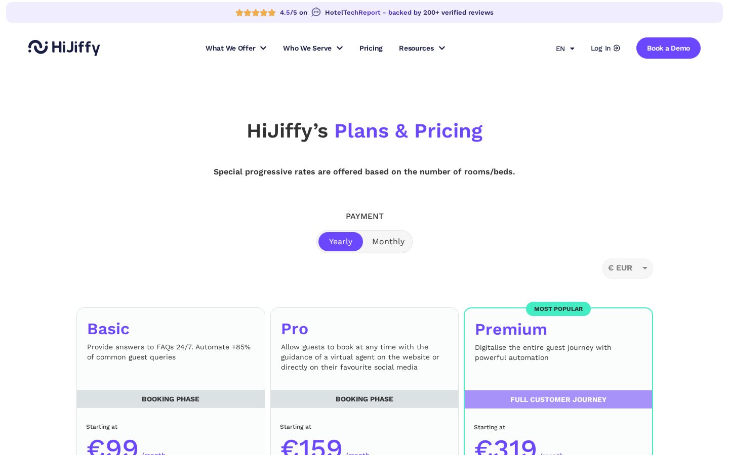HiJiffy Pricing