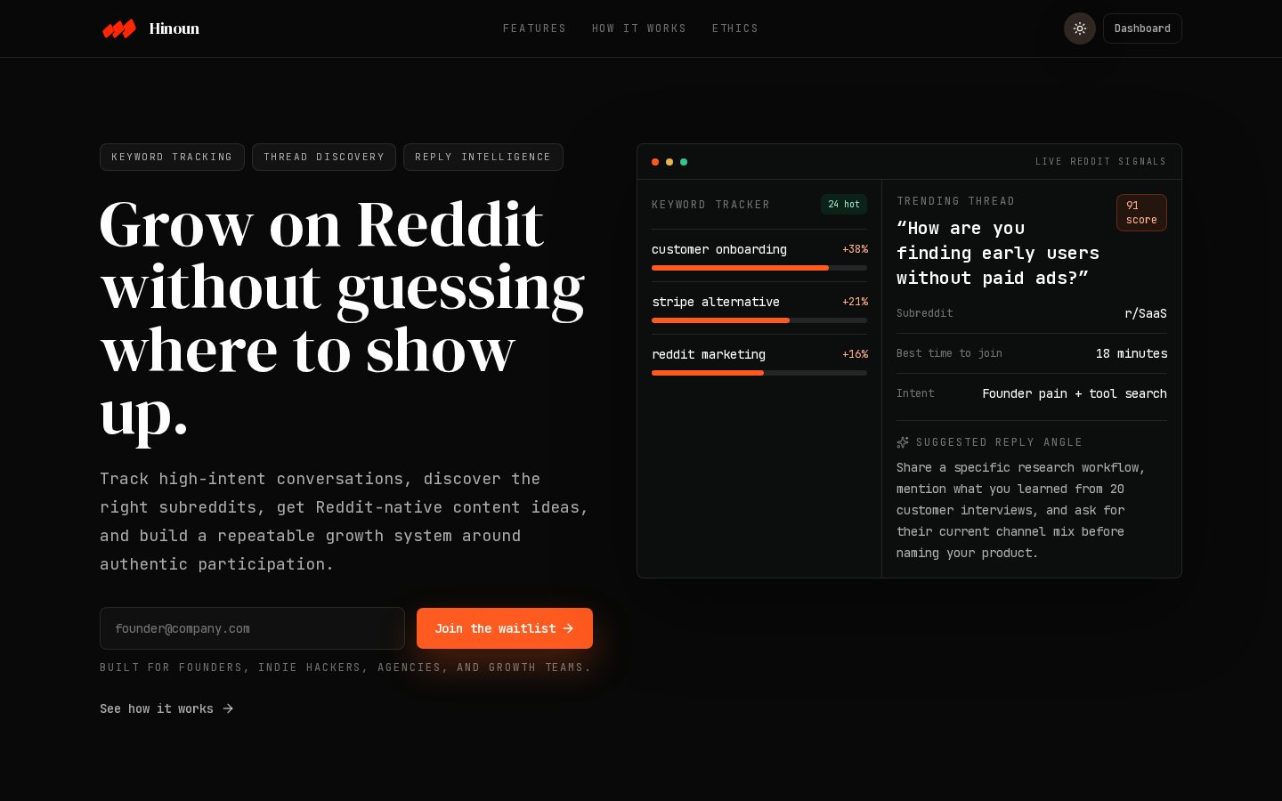 Hinoun AI Homepage