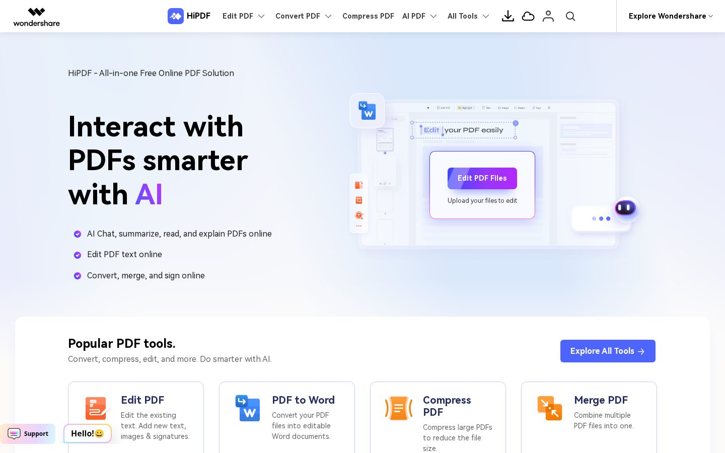 HiPDF Homepage