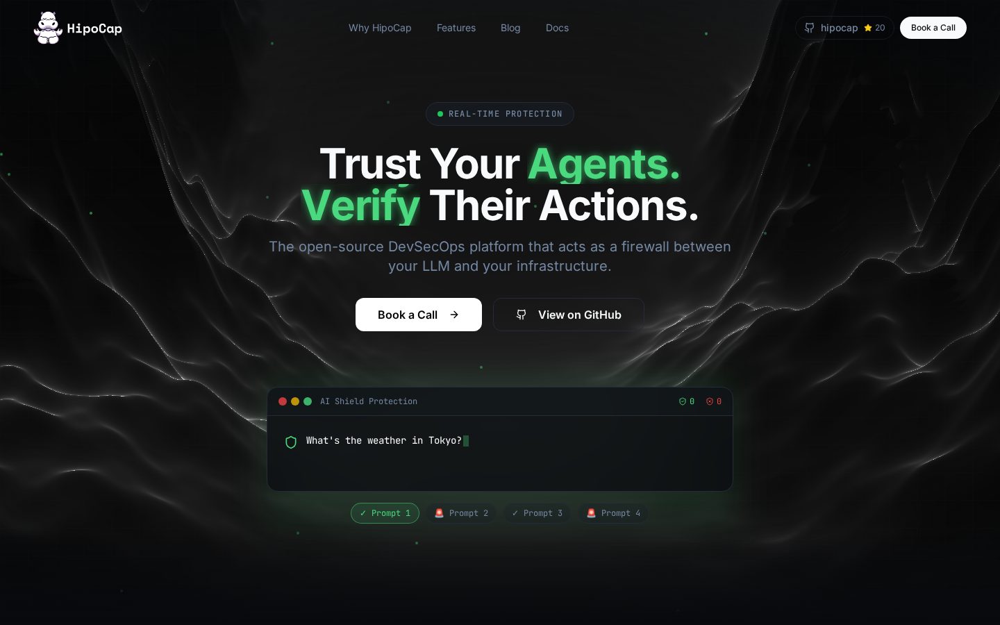 Hipocap Homepage