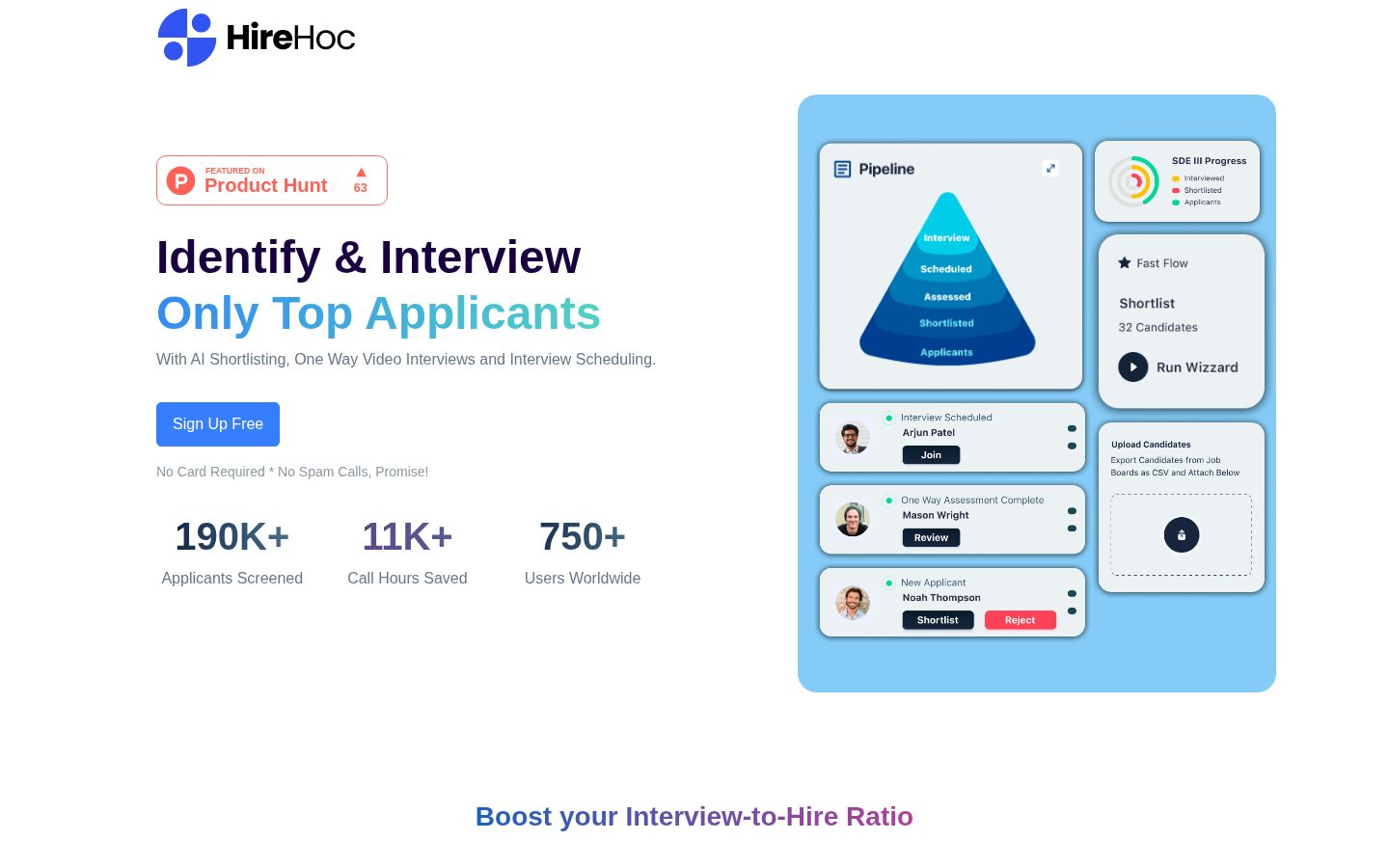 Hire Hoc Homepage