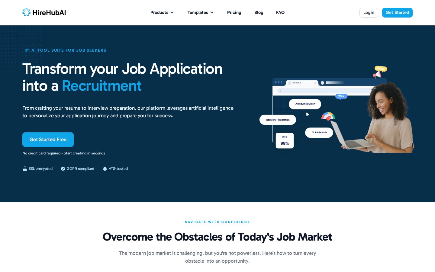HireHub AI Homepage
