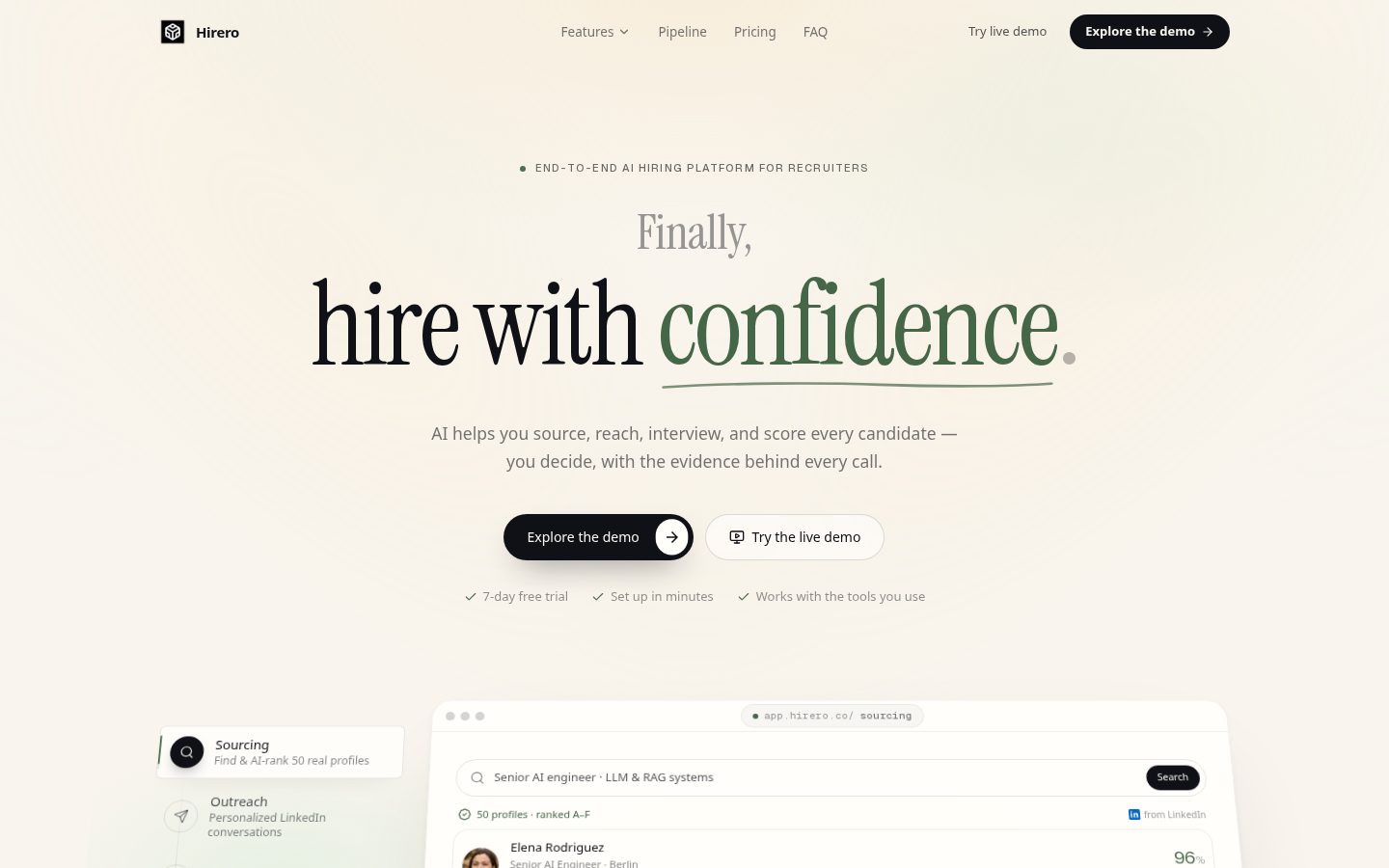 Hirero Homepage