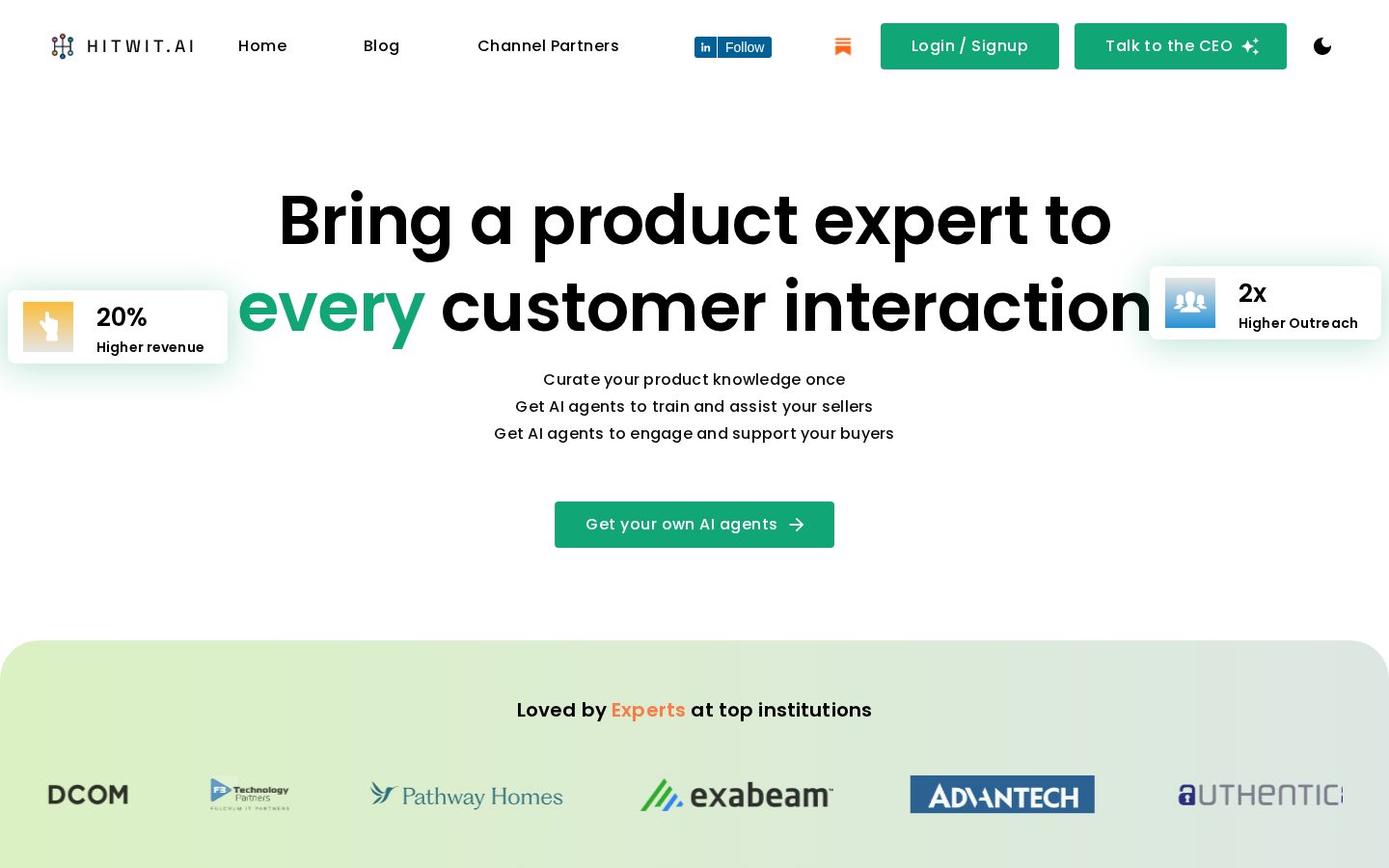 HitWit.ai Homepage