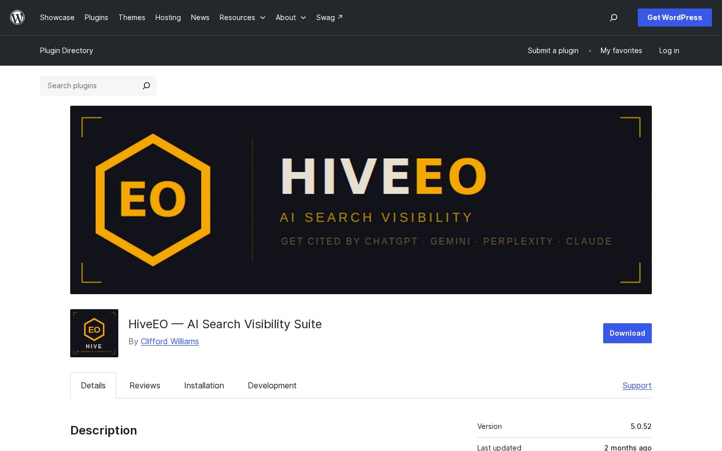 HiveEO Homepage