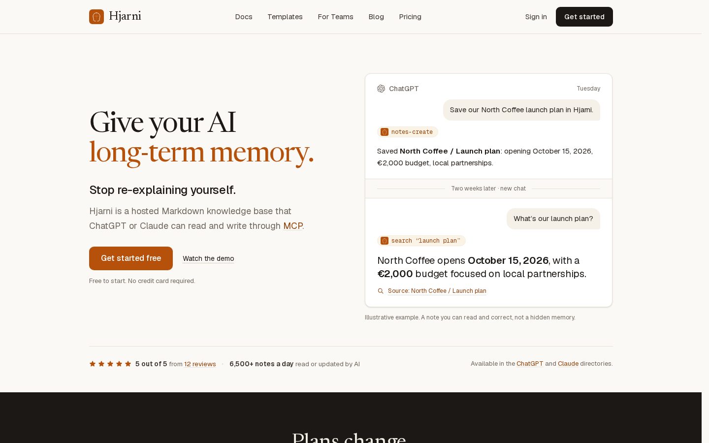 Hjarni Homepage