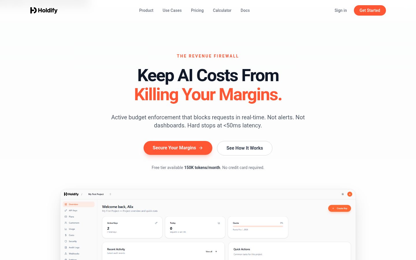 Holdify Homepage