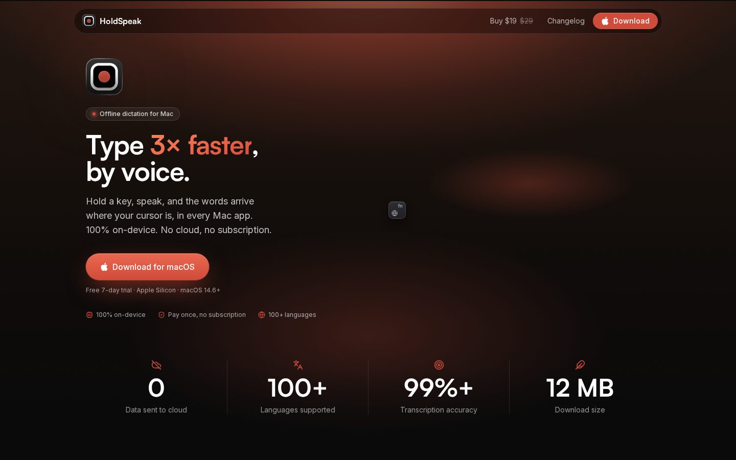 HoldSpeak Homepage