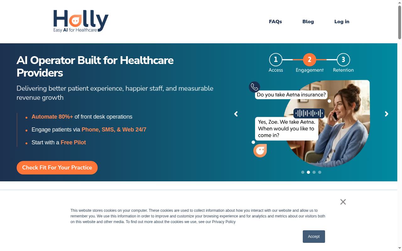 Holly AI Homepage