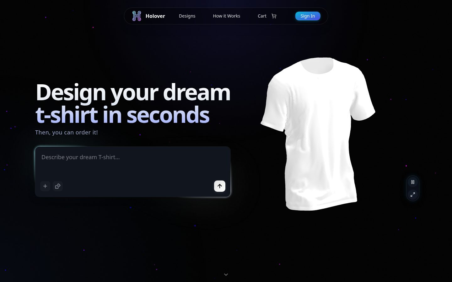 Holover Homepage