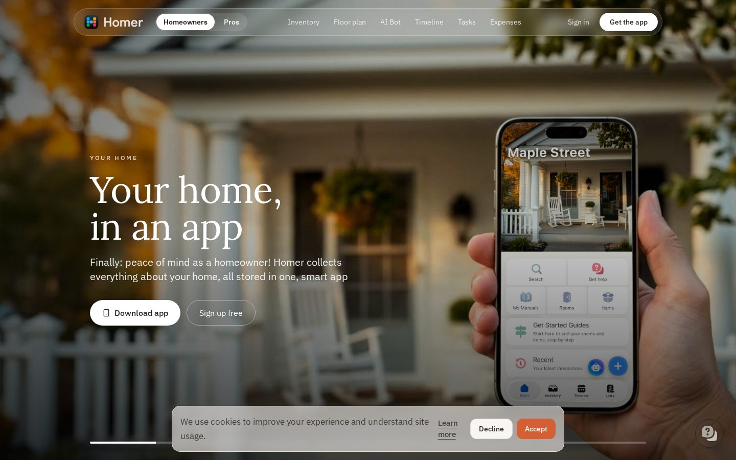 Homer - Your Home Co-Pilot Homepage