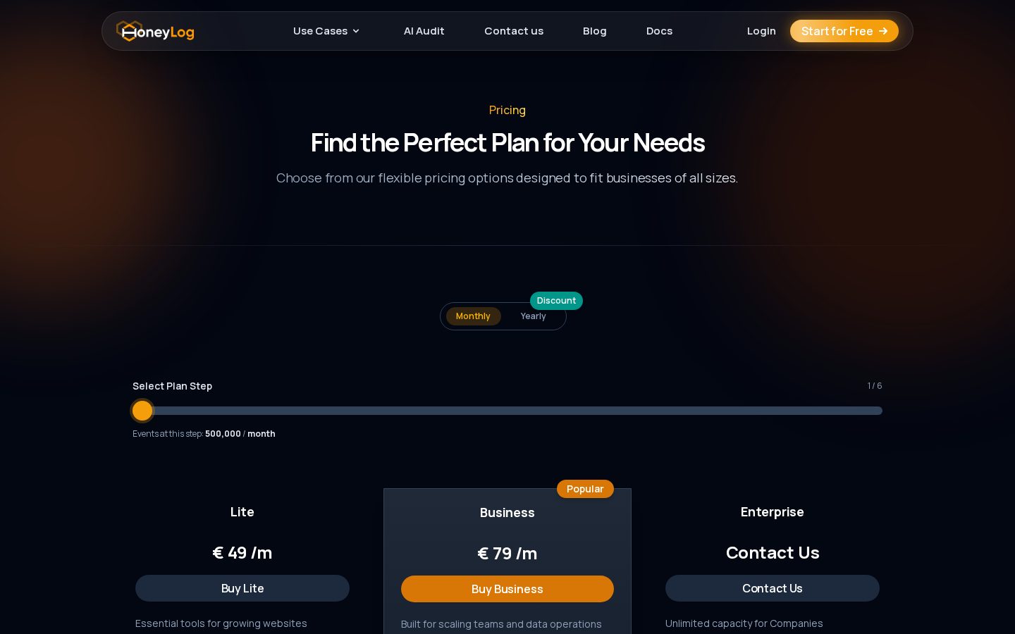HoneyLog Pricing