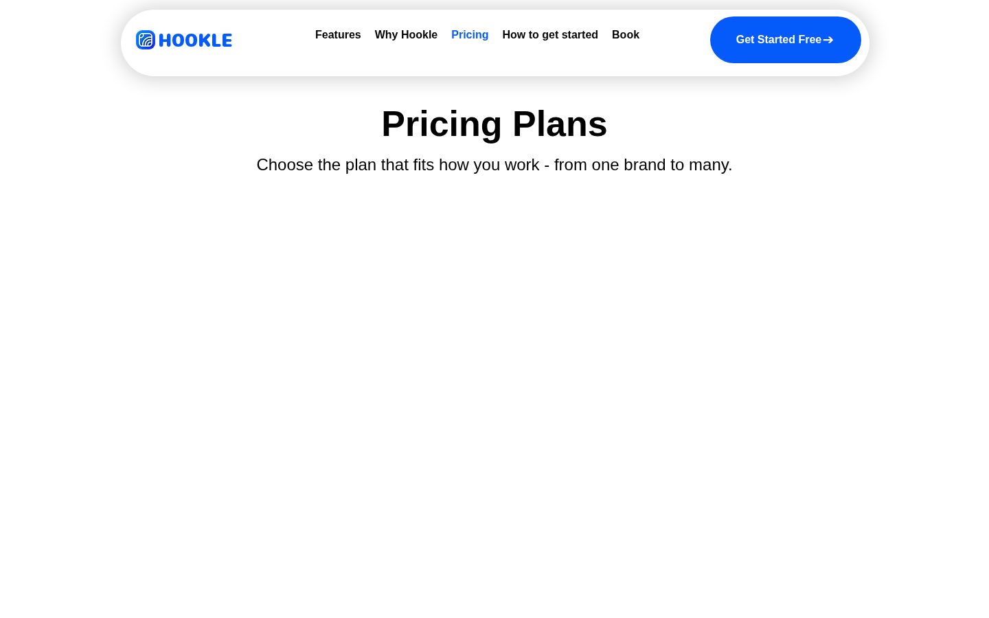 Hookle Pricing