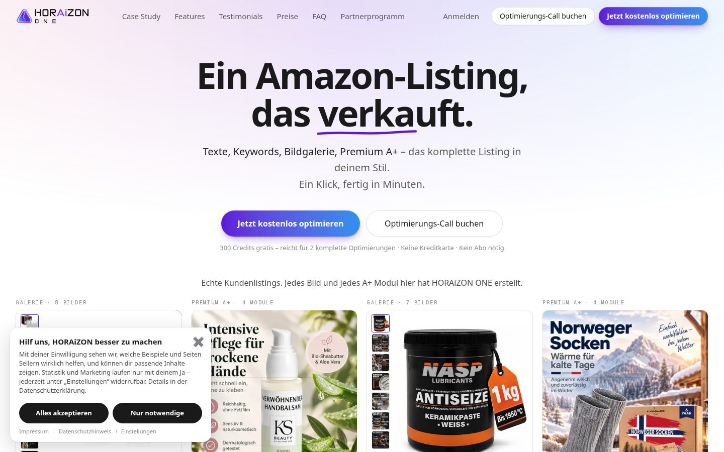HORAiZON Homepage