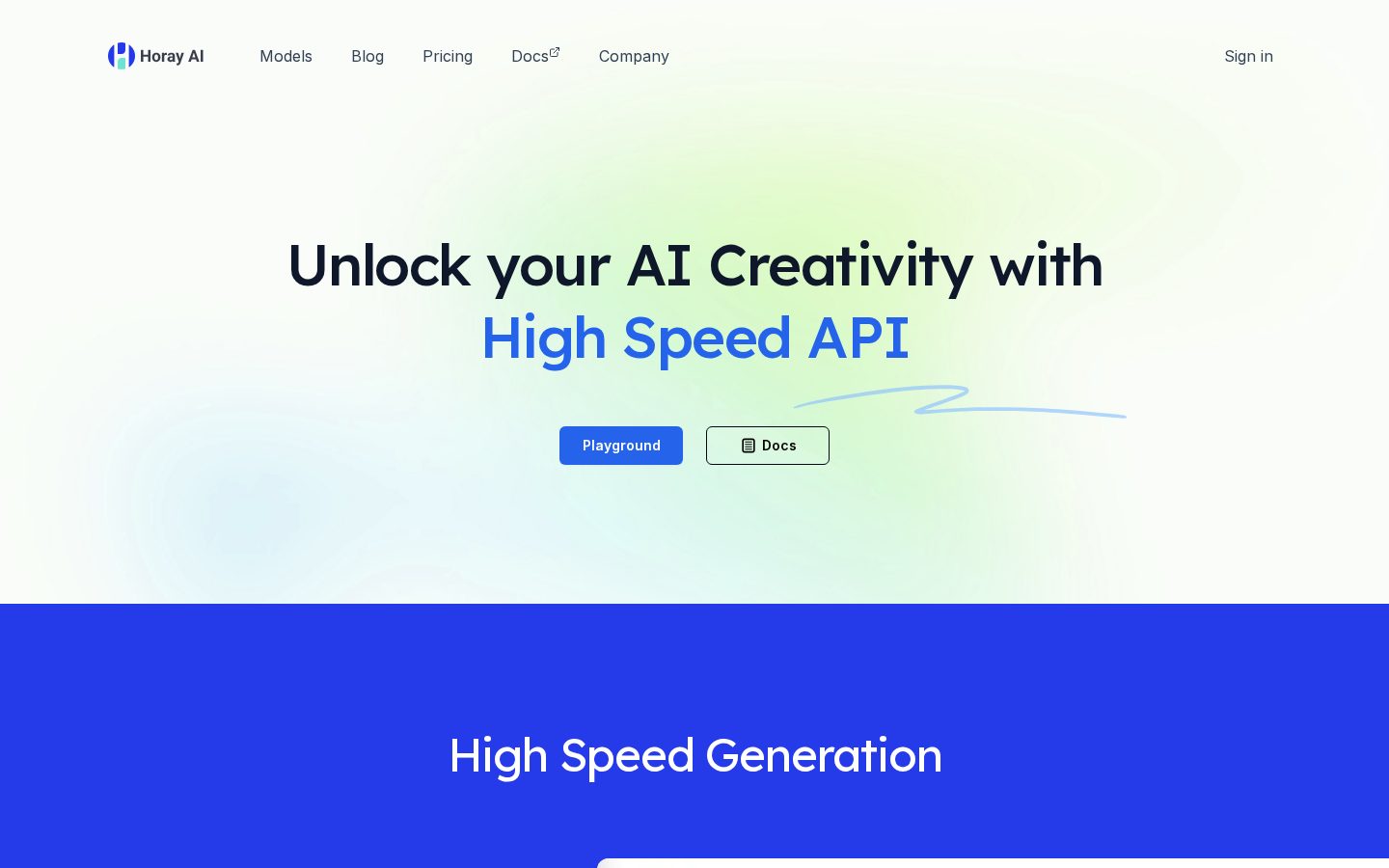 Horay.ai Homepage