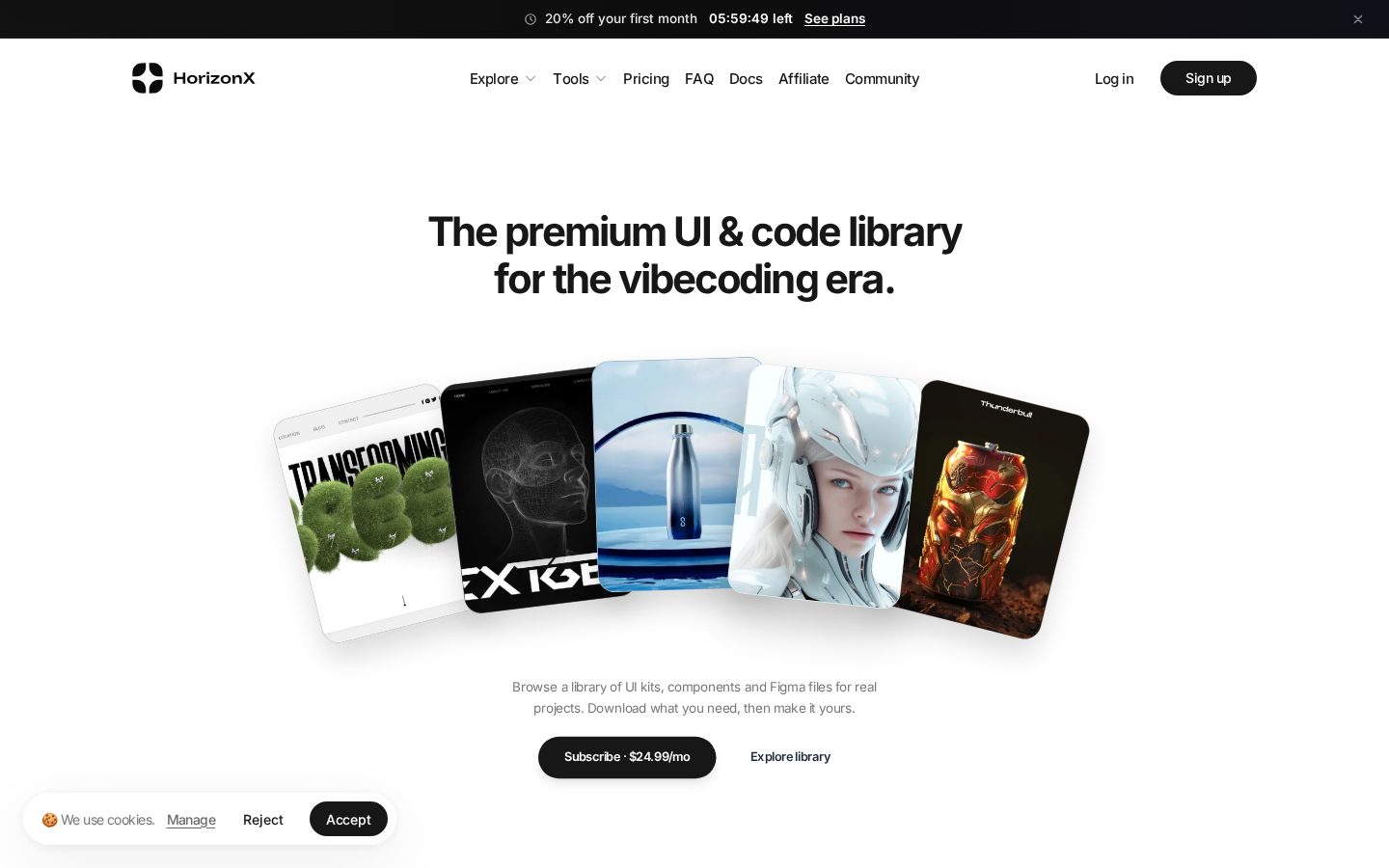 HorizonX Homepage