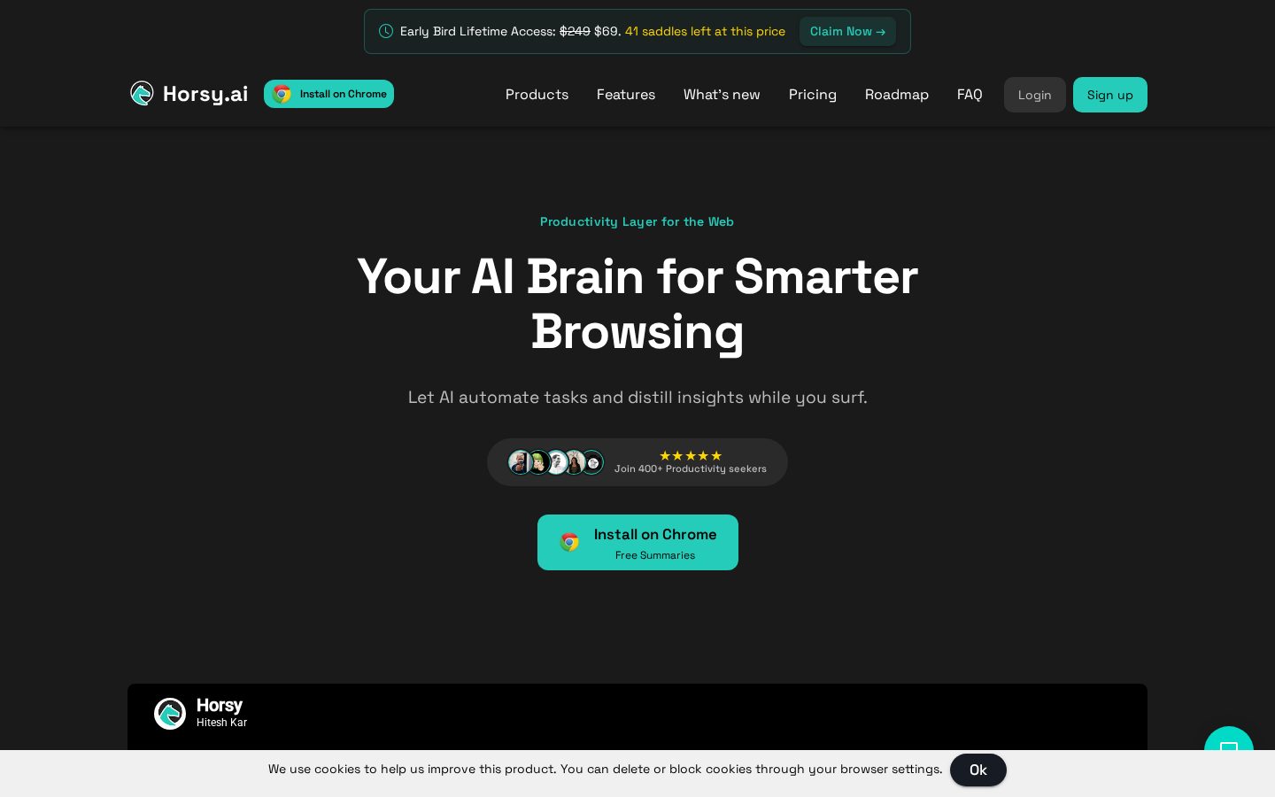 Horsy.ai Homepage