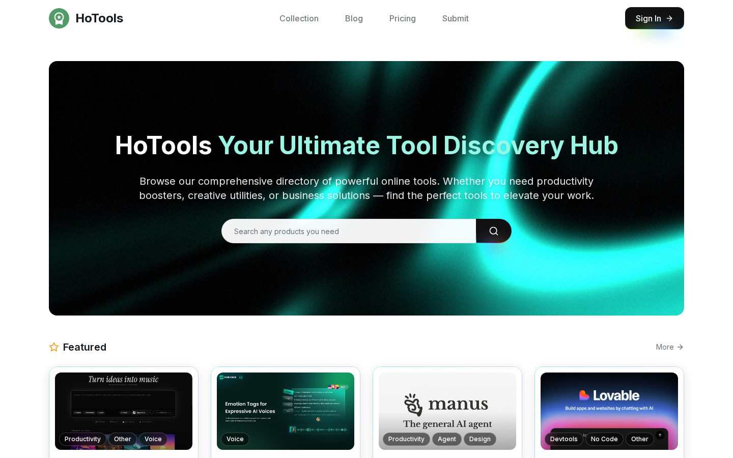 HoTools Homepage
