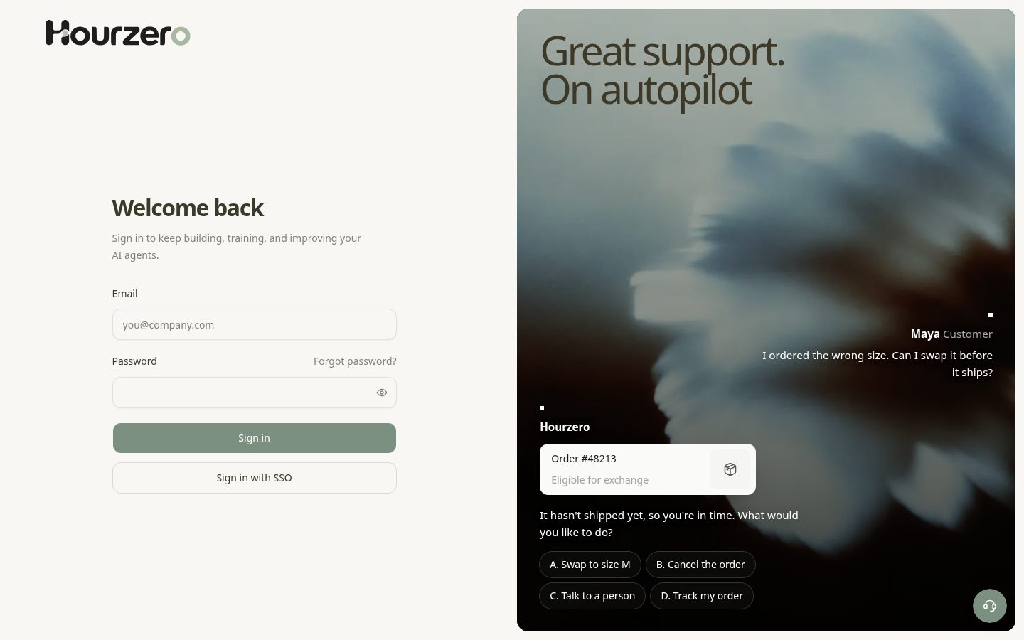 Hourzero Homepage