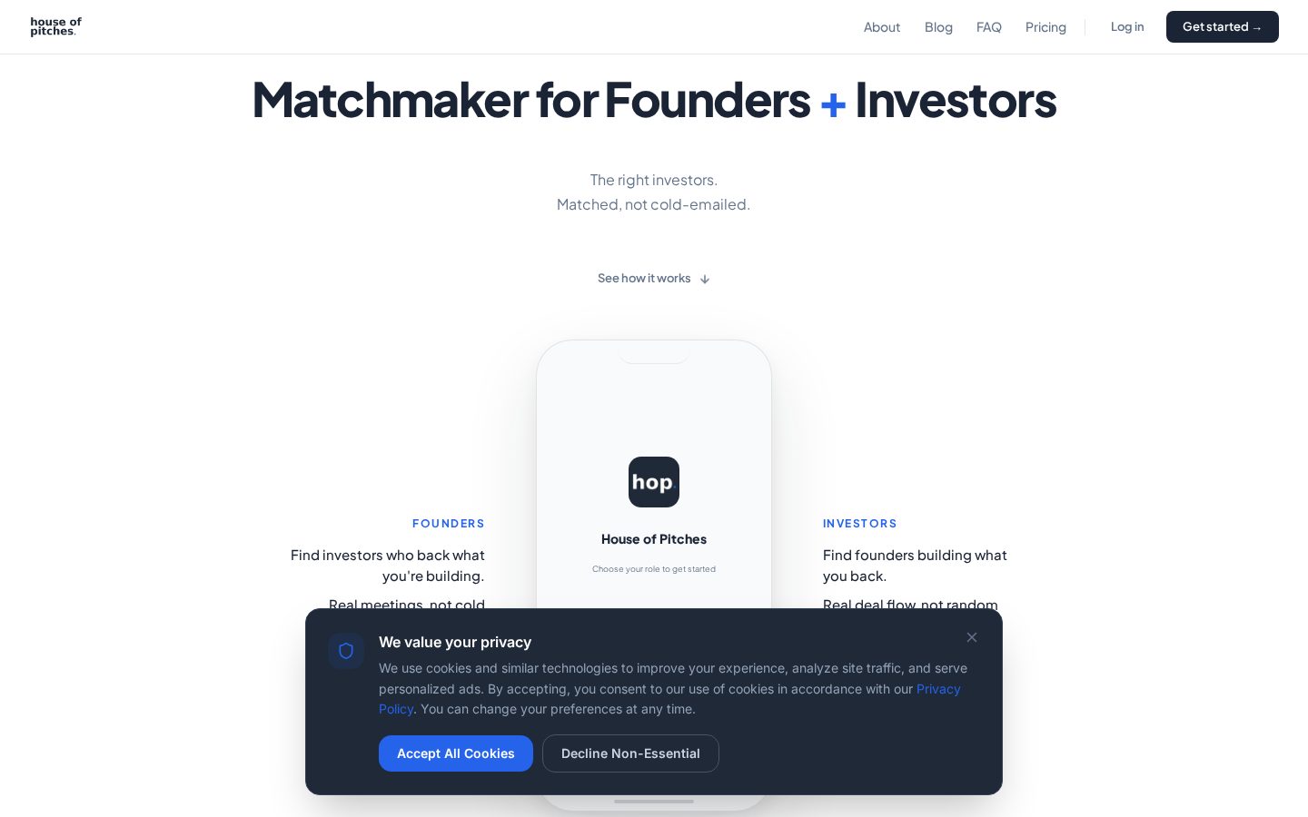 House of Pitches Homepage